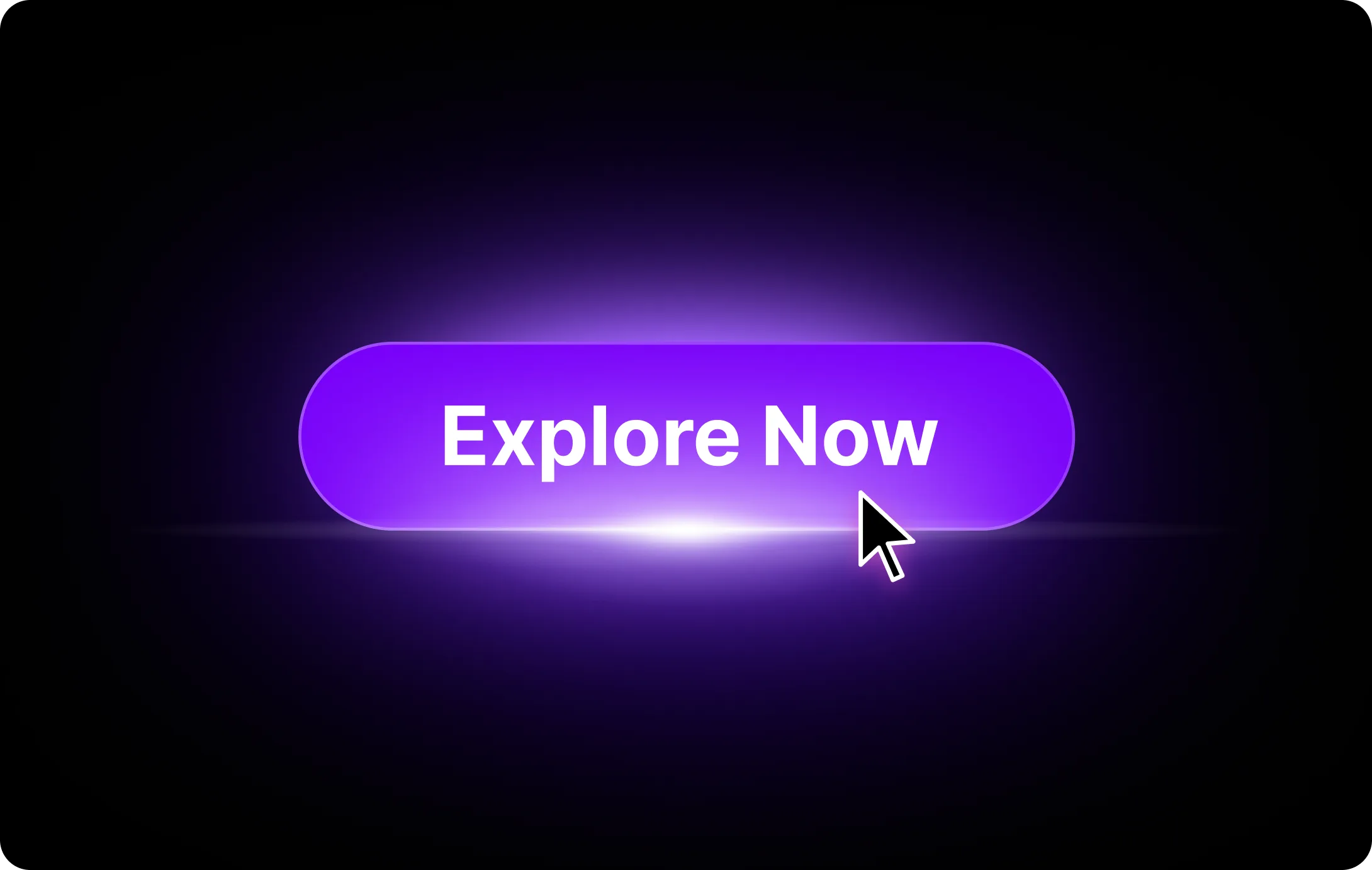 'Explore Now' call-to-action button on a violet glow